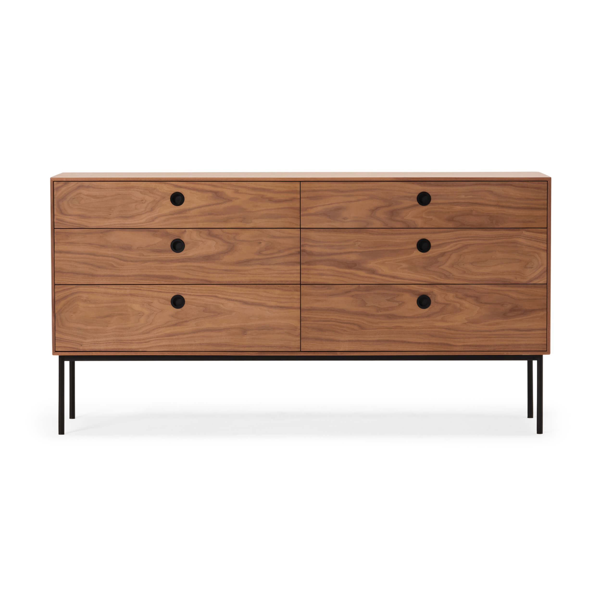 EQ3 Replay Double Dresser Walnut Veneer